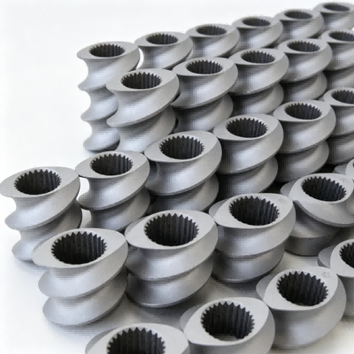 TEX54 อะไหล่สกรู extruder อะไหล่ขนส่งการผสมผสานชุดเต็ม HRC58-62