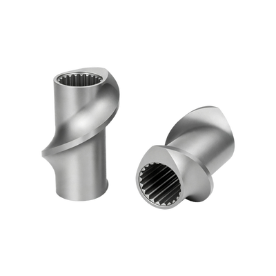 Bon prix Élément de vis de convoyage à faible cisaillement TEX44 pour extrudeuse à double vis co-rotative, pièces de rechange en ligne