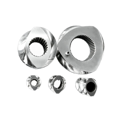 Buen precio Piezas de extrusora de doble tornillo M3-M20, paso 0.5-3 mm, componentes de extrusión de grado alimenticio en línea